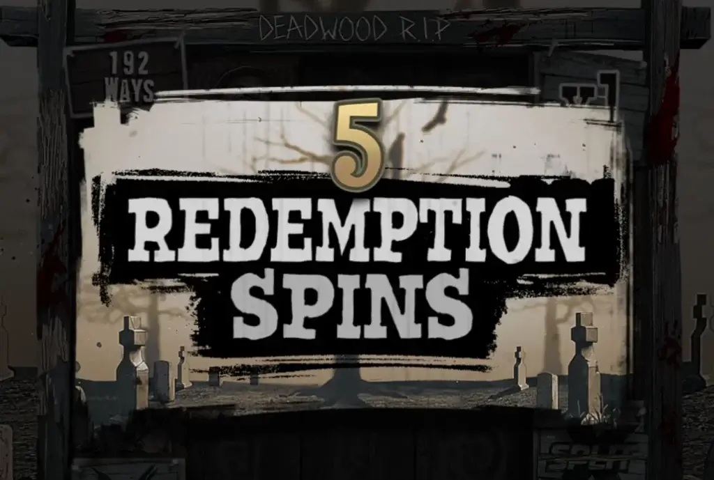 Vanlig 3 scatter bonus gir 5 redemption spinn.