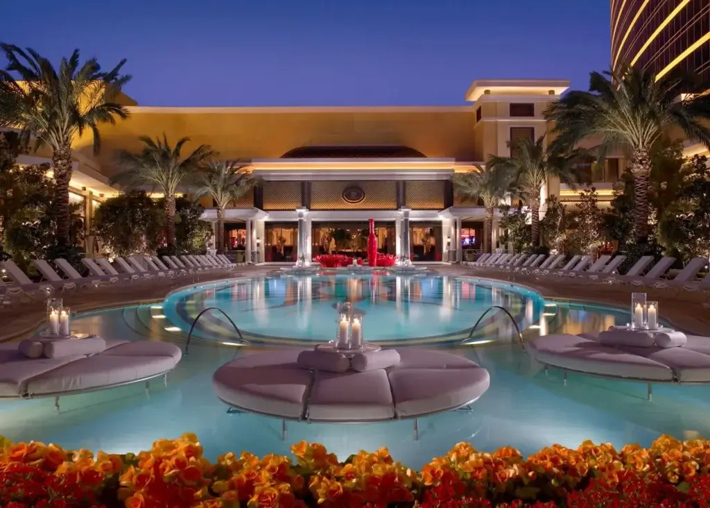 Wynn Resorts er kjent for gjennomførte feriekomplekser. Her fra et hotell i Las Vegas.