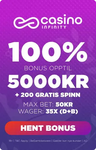 bonuspanel Casino Infinity. Spill roulette og prøv ut Labouchere-systemet
