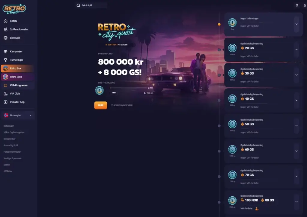 Lojalitetsprogrammet til Retrobet