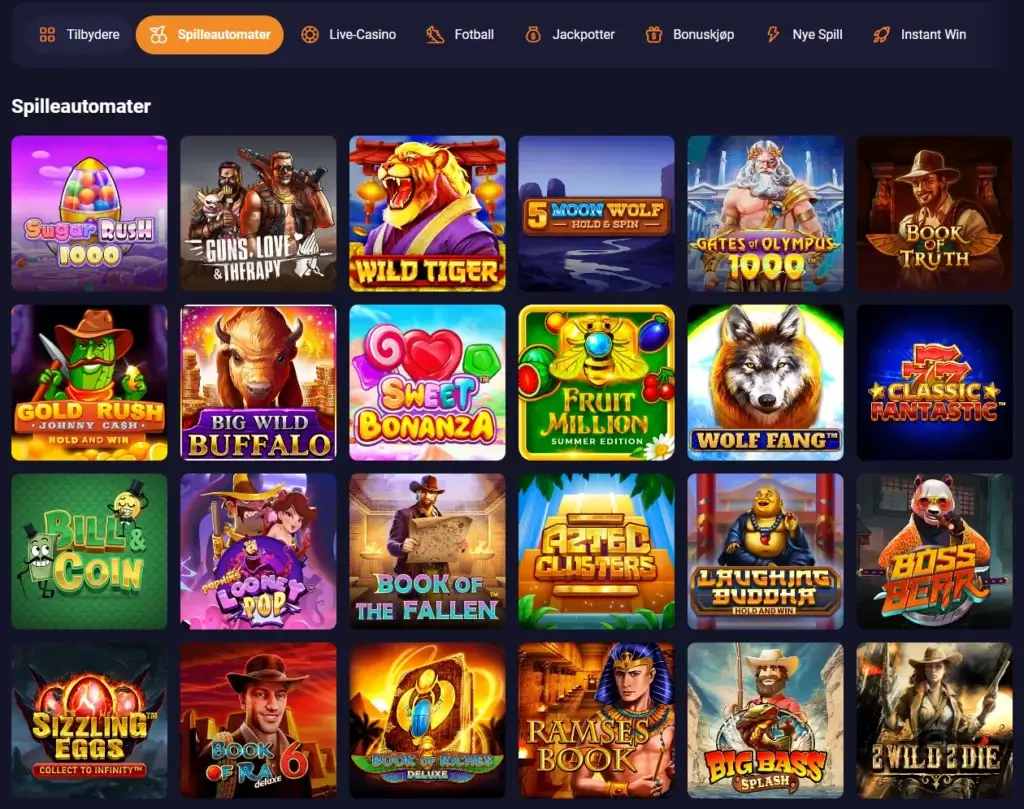 Spilleautomater hos Retrobet