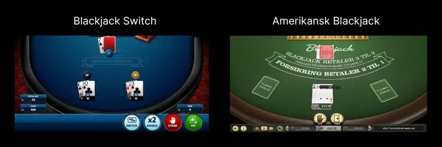 Amerikansk Blackjack vs Blackjack Switch