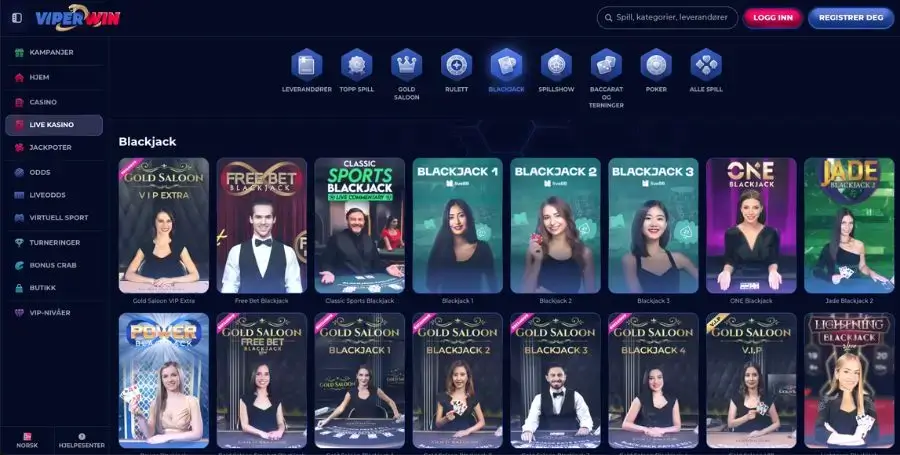 Blackjack hos ViperWin