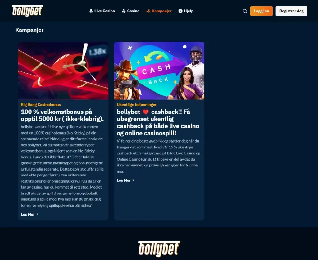 Bollybet bonuser på roulette og live casino