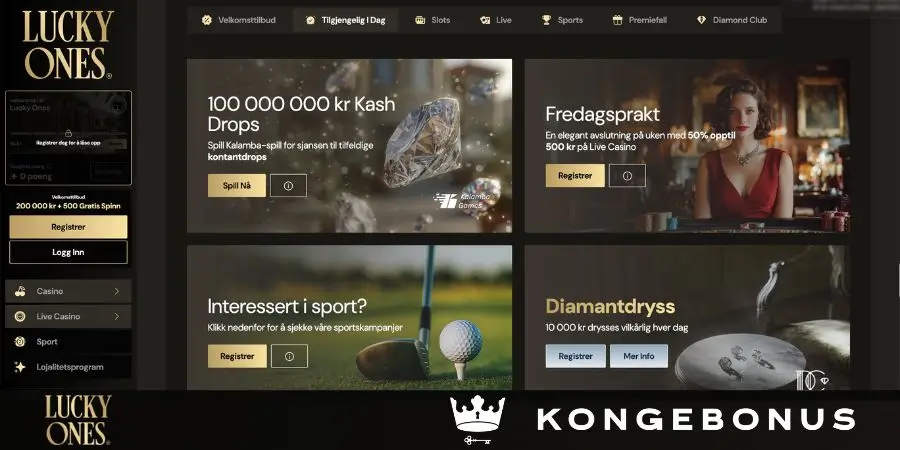 Bonuser og kampanjer hos Lucky Ones