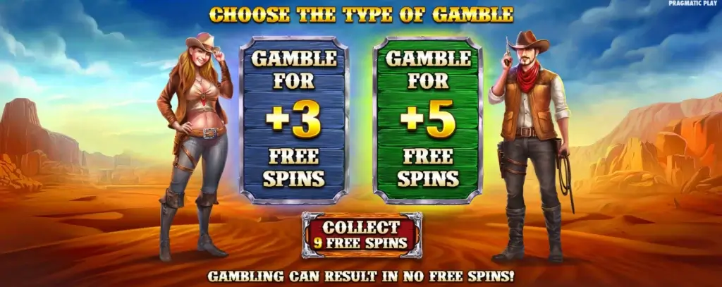 Gamblefunksjon Mustang Gold Megaways