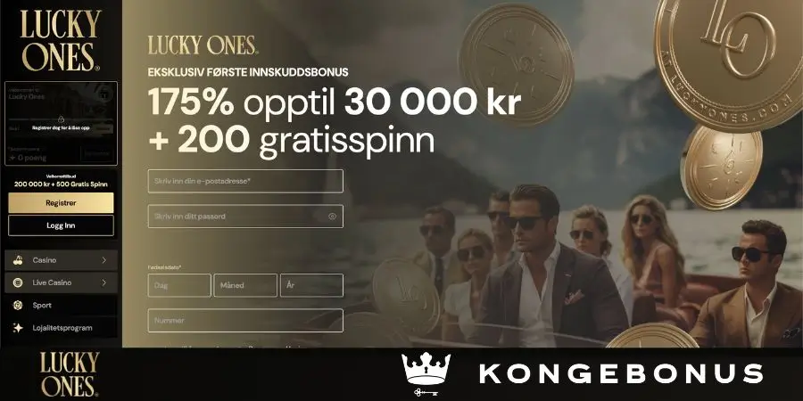 Eksklusiv velkomstbonus hos Lucky Ones