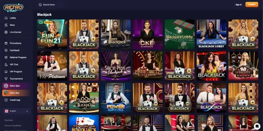 D'Alembert strategien – live blackjack hos Retrobet