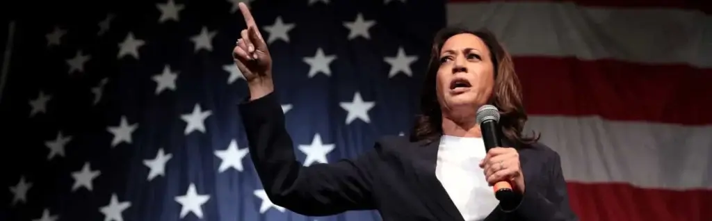 Kamela Harris er en av favorittene til å vinne presidentvalget i USA 2024 