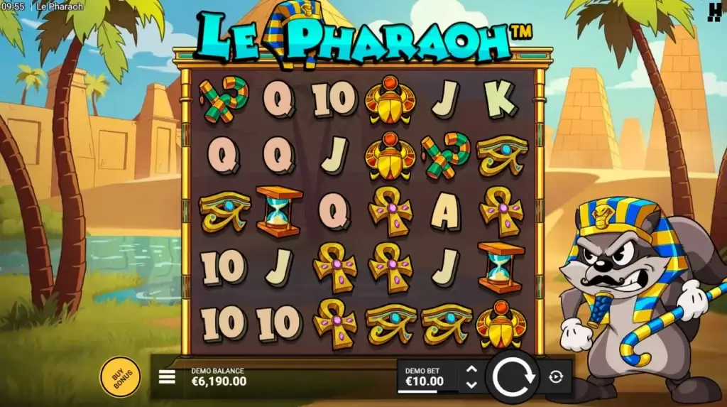 Bakgrunnen i grunnspillet på Le Pharaoh