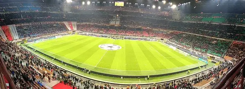 Champions League på San Siro i Italia