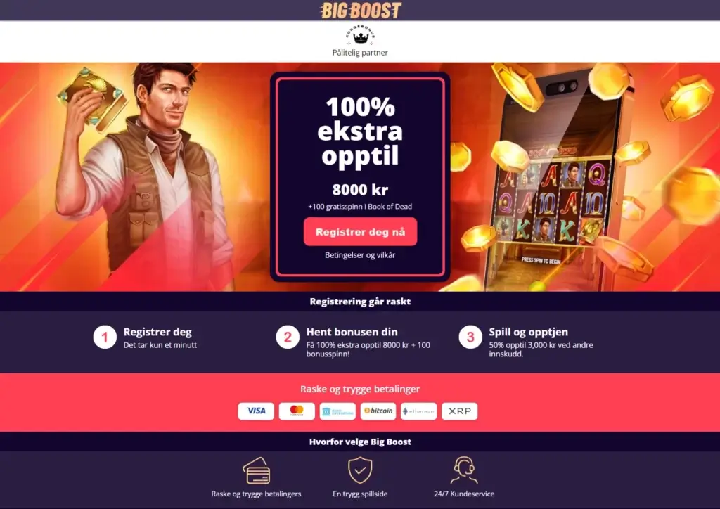 Top anbefalte casinoer fra White Star B.V. Big Boost