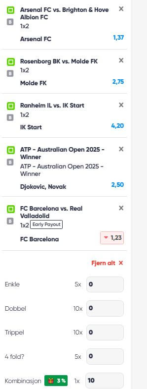 Hvordan spille odds med systemspill