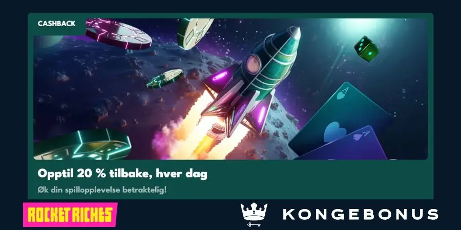 Bonuser og kampanjer hos Rocket Riches