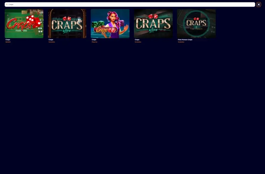 Online Craps hos cosmicslot  casino