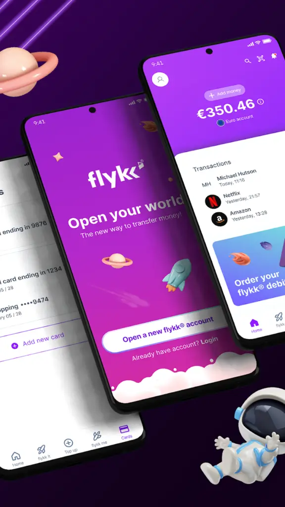 Opprett en konto i Flykk-appen