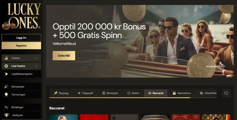 Lucky Ones – det beste baccarat casinoet