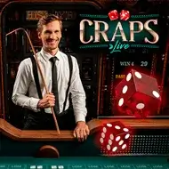 Live Craps av Evolution Gaming.