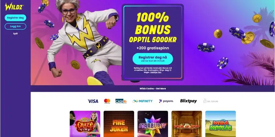 Wildz casino fra Rootz Ltd