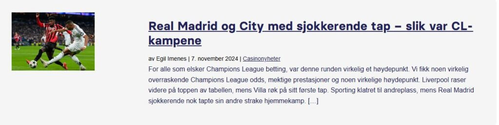 Siste nyheter fra Champions League