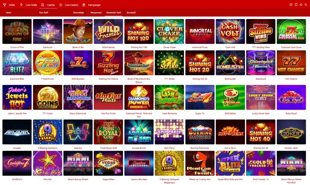 Spilleautomater hos 55Bet 