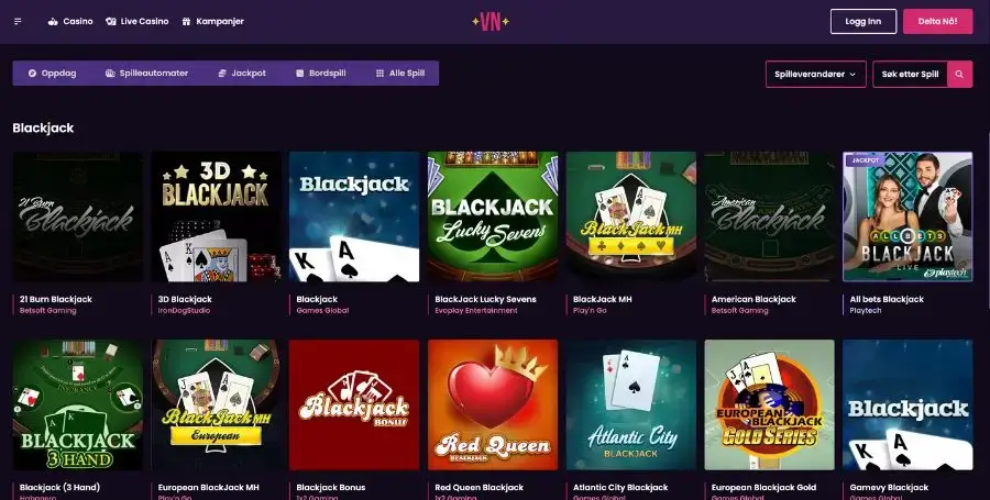 Blackjack hos Vegas Now