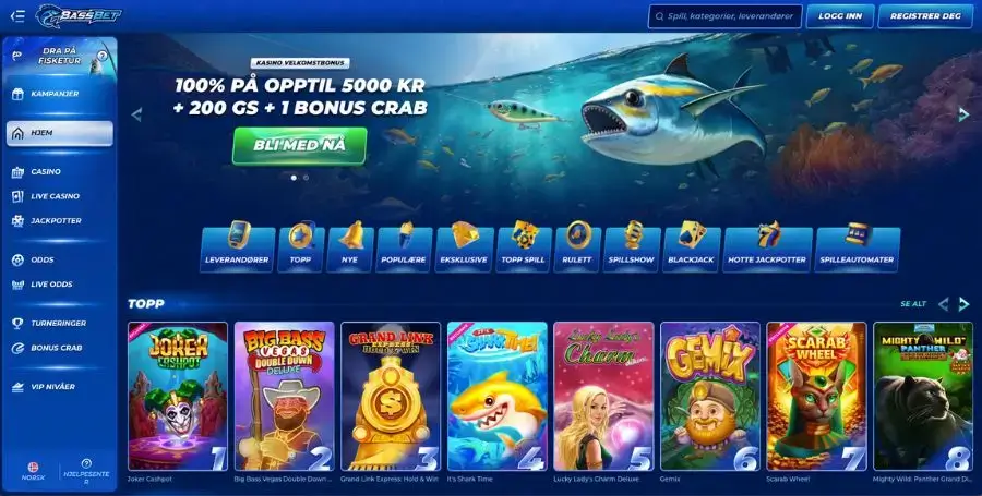 Bassbet sin norske startside