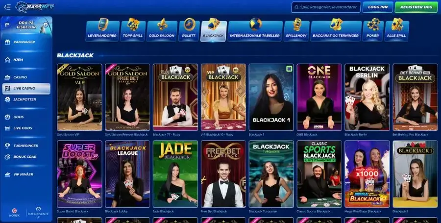 Blackjack hos Bassbet