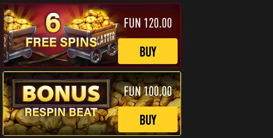 Bonus Buy i Max Miner fra Gamebeat
