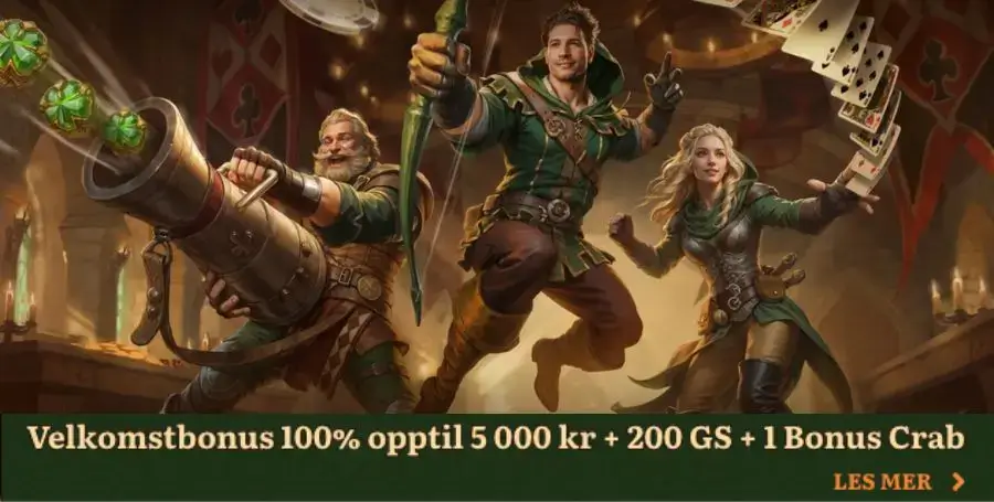 Din velkomstbonus hos WildRobin