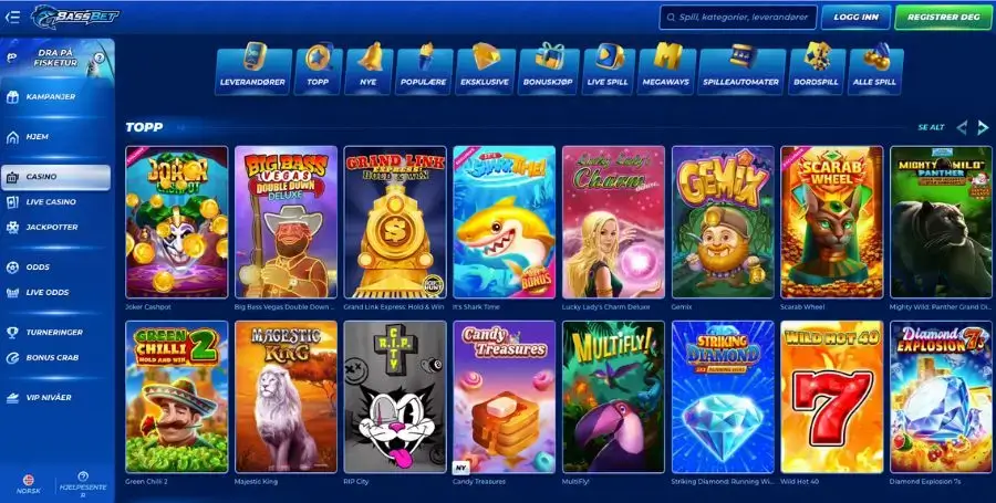 Spillutvalget i casinoet til Bassbet