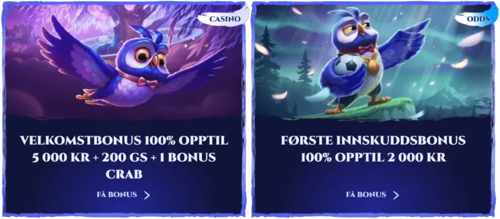 Bonusen aktiveres hos Spinight aktiveres når innskuddet ditt er gjennført.