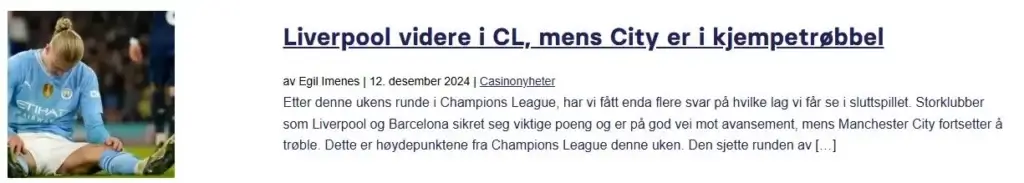 Siste nytt om Champions League betting og Champions League odds