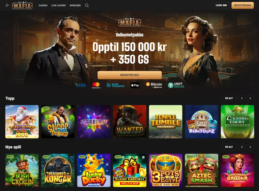 SlotMafia casino bonus | Ekstra bonus på kryptoinnskudd