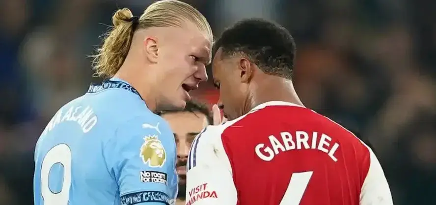 Erling Braut Haaland og Man City mot Gabriel og Arsenal i Premier League