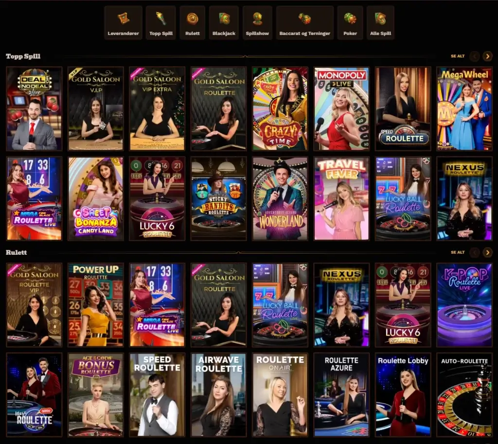 Live Casino hos FatPirate
