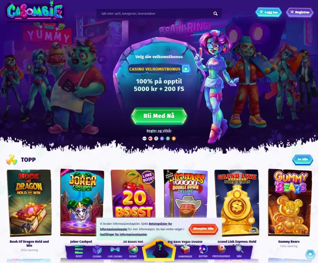 Top anbefalte casinoer fra NovaForge Ltd. - Casombie