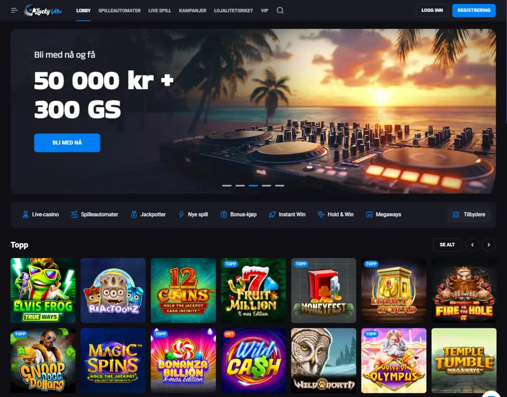 LuckyVibe casino bonus | Flere innskudd i én pakke