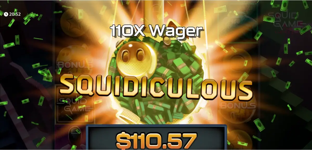 Squidiculous gevinst hos Squid Game – One Lucky Day