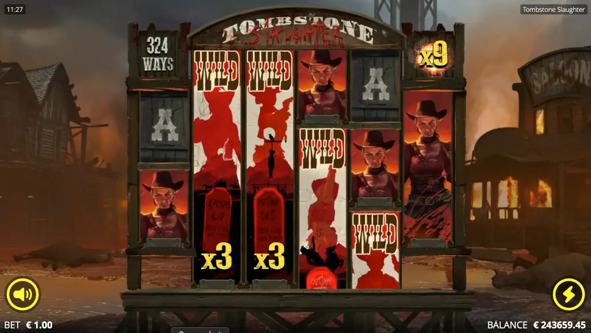 nudge wilds i tombstone slaughter fra nolimit city