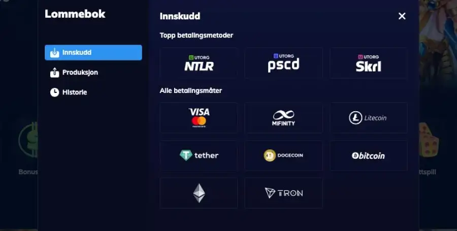 Innskudd hos RioAce