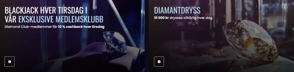 Vegas Now VIP casino | Velkomstpakke med Diamond Club-kampanjer