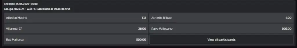 Prontobet gir deg odds på La Liga 2024/25