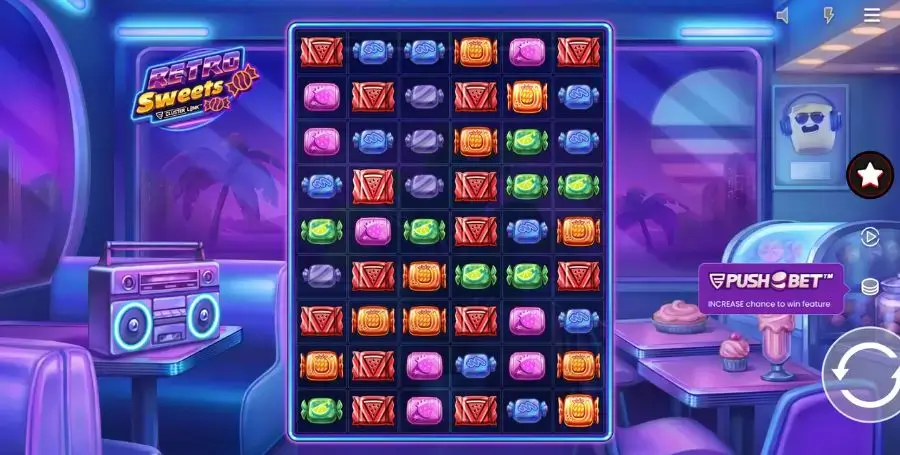 Retro Sweets fra Push Gaming