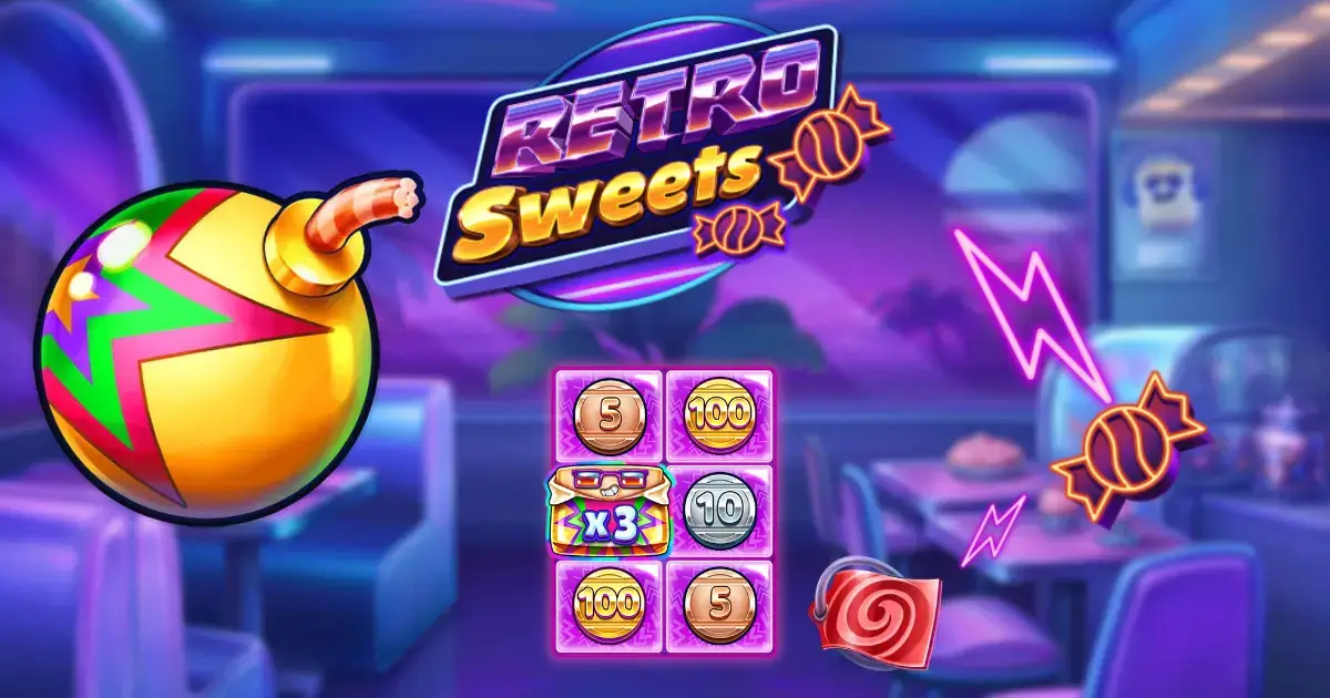 Retro Sweets fra Push Gaming Beste Oppfølgingsautomat 2024 image