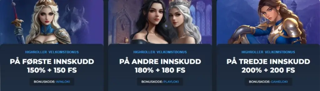 Loki VIP casino | Storspillerbonuser i dine tre første innskudd