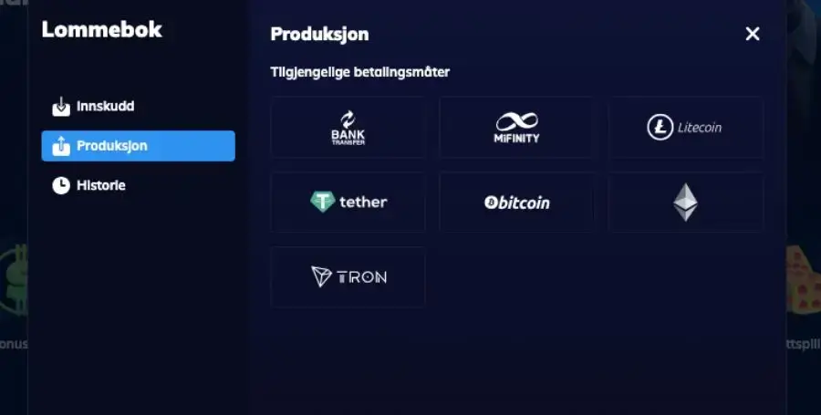 Uttak fra din RioAce konto