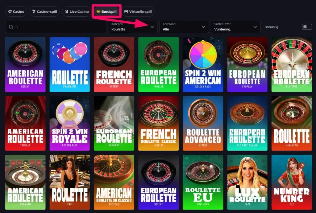 Roulette hos Chancer