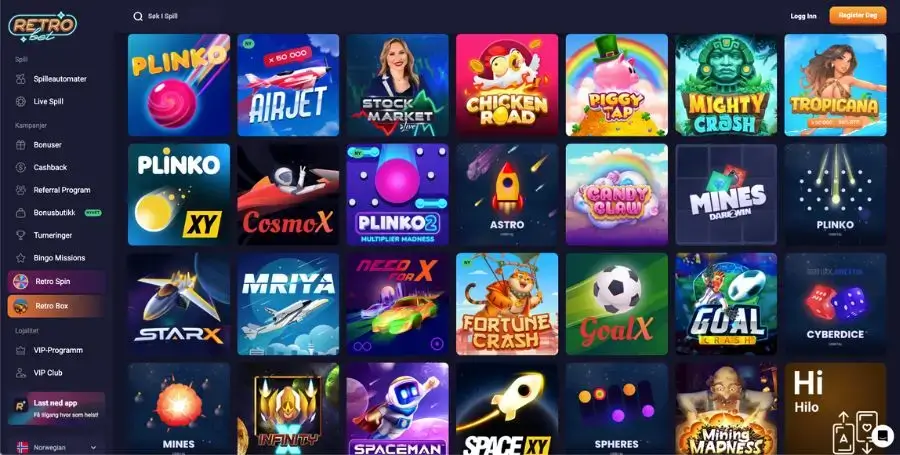 Retrobet crashspill