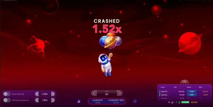 Spill Spaceman hos Lucky Spins